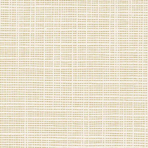 A close-up of beige fabric with a dense, regular cross-stitch pattern.