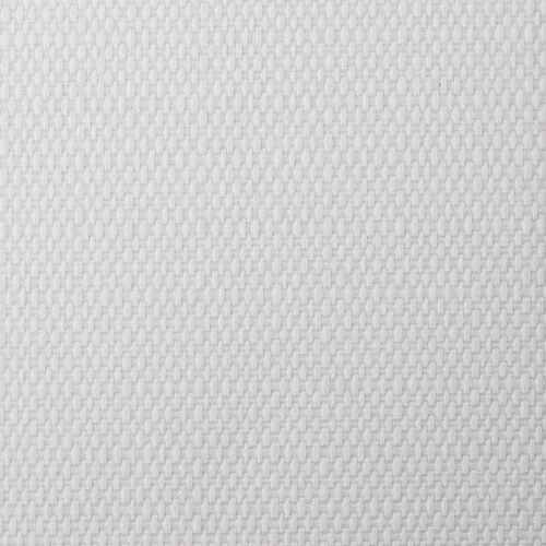 Close-up of a white textured fabric with a honeycomb pattern.